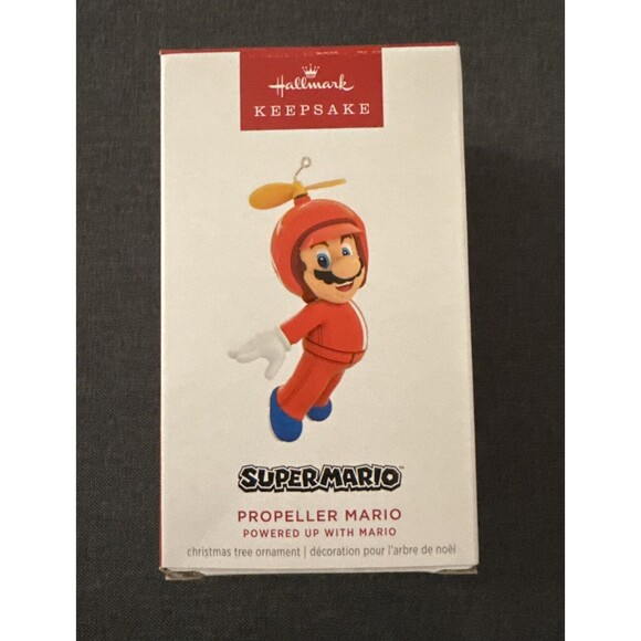 2024 Hallmark Ornament: Nintendo Super Mario Powered Up With Mario Propeller - Picture 1 of 4